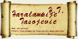 Haralampije Tasojević vizit kartica
